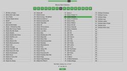 Screenshot of ESP32 Radio web interface showing MP3 radio station list
