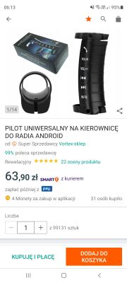 Dobór pilota do radia MAISUN - Radio z android pod który nie da się dopasować pi