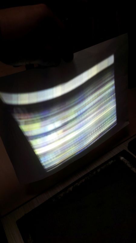 Benq MX501 - Migające paski na ekranie po wymianie lampy