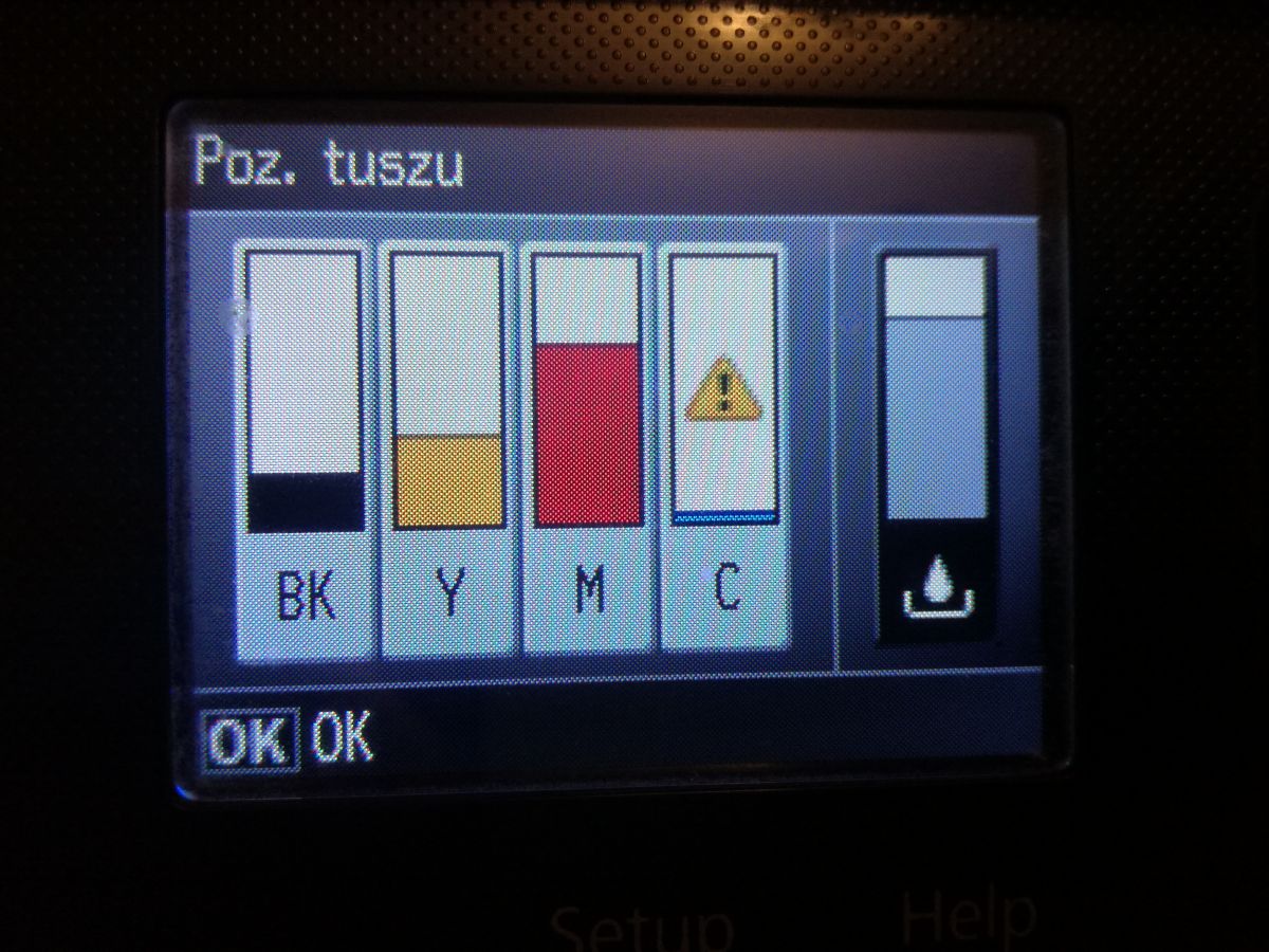 EPSON WorkForce Pro WP4535 DWF.Napełnianie oryginalnych tuszy Epsona.
