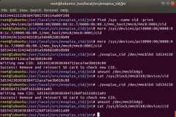Changing CID on SD Card: Linux Success Message, Unchanged CID Post-Process Discussion