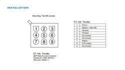 Elektryczny wózek masztowy CQT15/30-N Brak Jazdy jazdy 12-pin na 9-pin, brak schematu