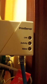 Instalacja print servera UT 100 z drukarką Kyocera FX-920 - brak wykrywania przez router Instalacja print servera UT 100 z drukarką Kyocera FX-920 - brak wykrywania przez router