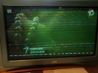 JVC AV32L2EUGR - Ekran robi się zielony, pojawiają się poziome pasy