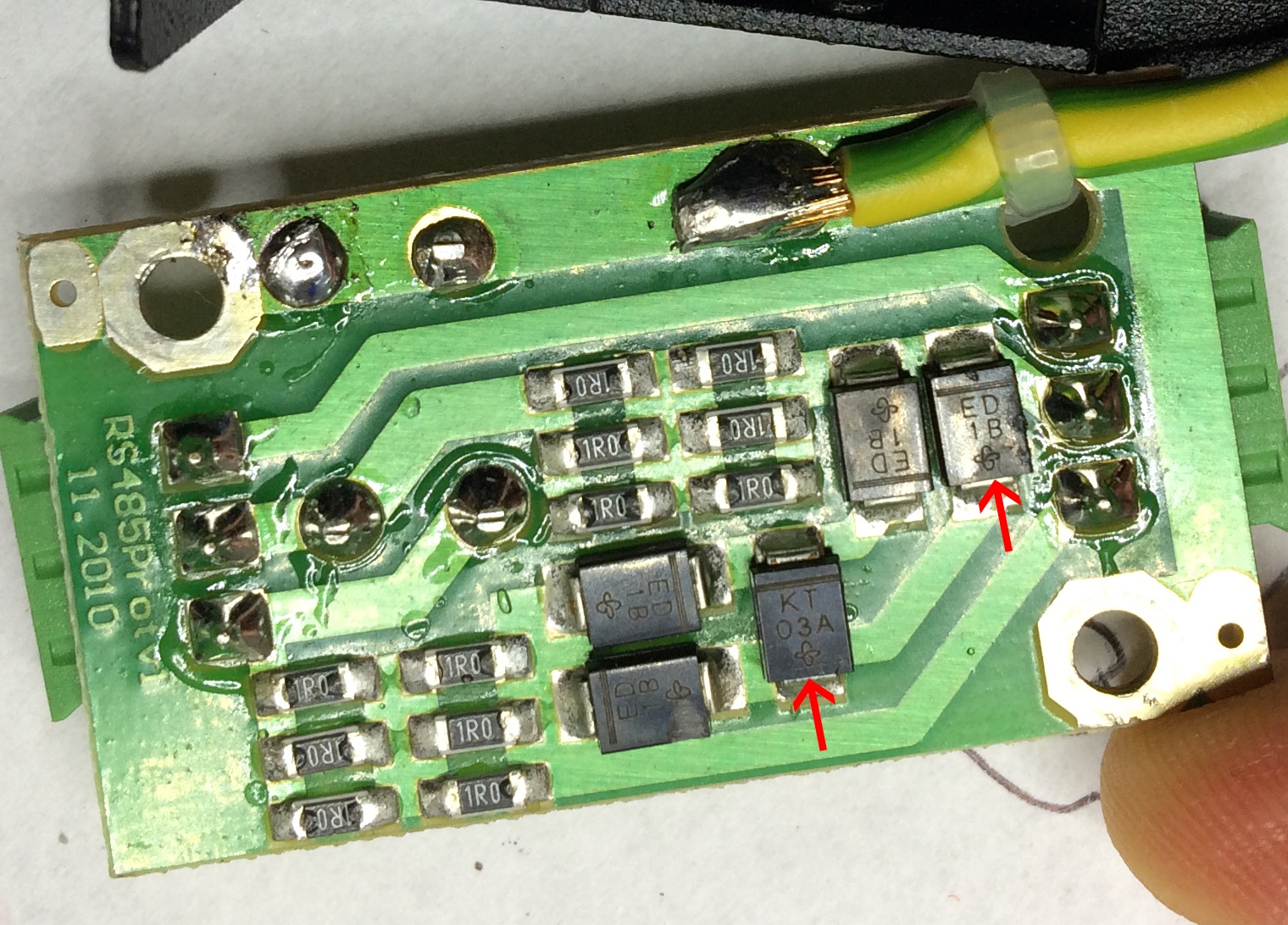 Diody SMD ED 1B, KT 03A - Identyfikacja diod SMD w układzie ...