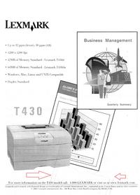 Lexmark T430 - Podwójny wydruk na kartce. Lexmark T430 - Podwójny wydruk na kartce.