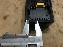 Design and printing of an adapter/cap for the Makita BL1830 18V battery pack