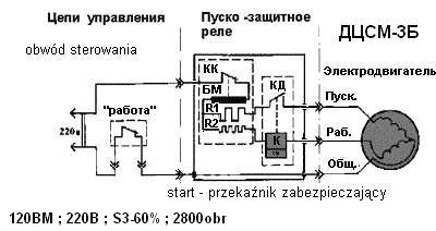 Jak podłączyć rosyjski silnik 120W, 220V, 2800 obr/min?
