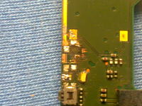 Nokia N73-1 - Wlutowanie przycisku podgłaszania Nokia N73-1 - Wlutowanie przycisku podgłaszania