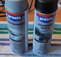 Malowanie aluminiowego panela - akryl w sprayu na podkład akrylowy?