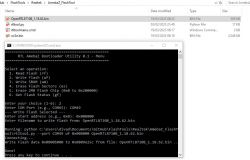 RTL AmebaZ Bootloader Utility Tool Screenshot of the RTL AmebaZ Bootloader Utility flashing tool.