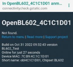 Tasmota replacement for BL602, programming, pairing with Home Assistant, now with OTA working!