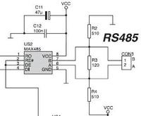 Raspberry Pi i Atmega8 przez RS485 - poprawność schematu i zasilanie magistrali