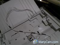 Brother MFC-7360N - Jak połączyć ucięte kable od kopiarki?