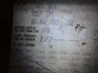 Re: VW GOLF 3 1.9 TDI 110 KM - Naklejka informująca na temat Auta w miejscu koła