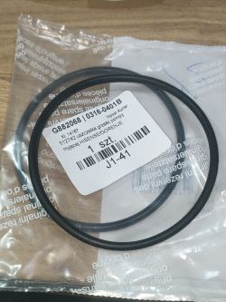 Czarny O-ring w przezroczystej torebce z etykietą „512742” do HISENSE/GORENJE