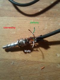 Jak podłączyć przycisk przewijania w słuchawkach Nokia HS-23, HDS-3 do JACK?