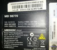Medion Akoya P7812 (MD98770) - Kurzschluss der Steckdose