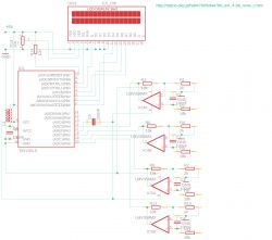 Podłączenie LCD 2x16 w trybie 4-bitowym do ATTiny26 - schemat do sprawdzenia