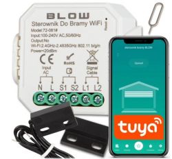 Sterownik do bramy WiFi marki BLOW z aplikacją na telefonie.