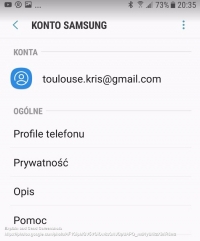 Samsung Galaxy S6 - Bezustanne logowanie się do konta Samsung na Galaxy S6.