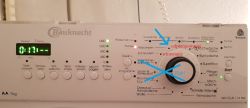 Bauknecht WA Plus 714BW - swieci czerwona kontrolka pompy
