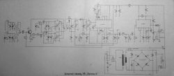 Schemat ideowy radia OR „Dorota 1C” z zaznaczonymi komponentami elektronicznymi