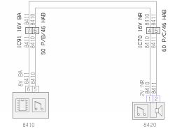 Peugeot 307 1.6 16V 2001 - pinout wtyczki IC70 w przelotce drzwi kierowcy