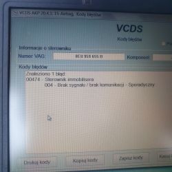 AirBag i błąd 00474 w Audi A4B6 2003r 1,8t po rozładowaniu akumulatora: kwestia wsadu?