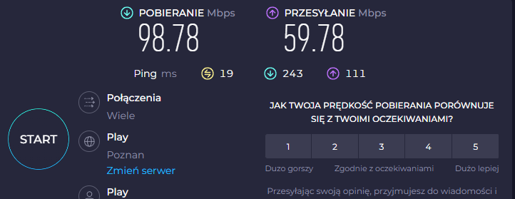 Play Net Box Instalacja Internetu Play NET BOX 5G w nowym budynku - jakie wyniki?