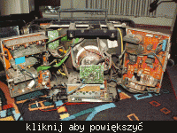 TV Telefunken chassis 514 zwężony obraz do środka.