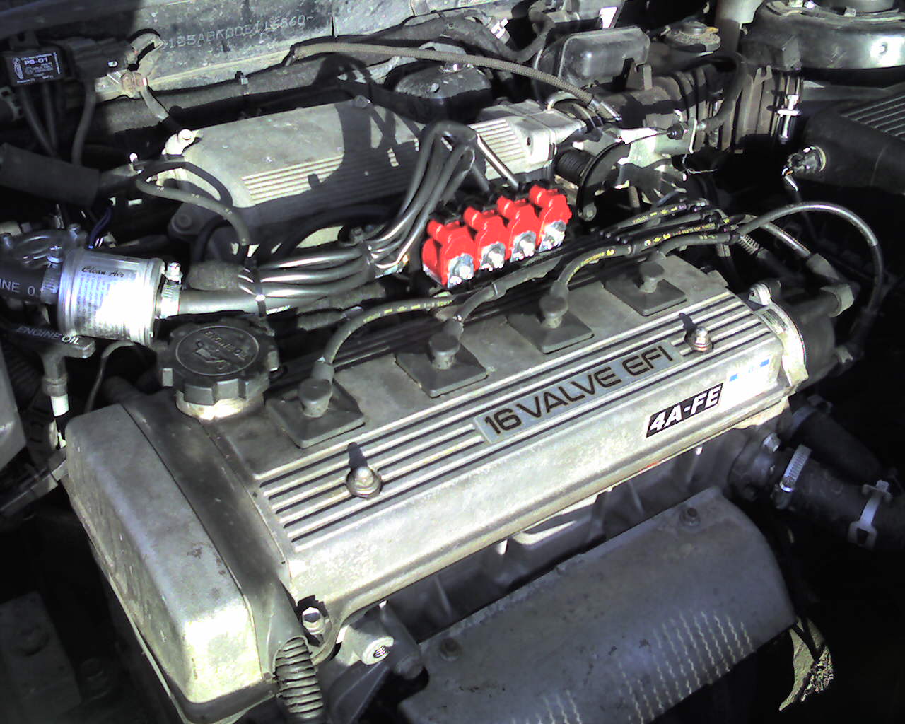 Toyota Carina E 1.6 4AFE silnik szarpie na LPG (sekwencja)