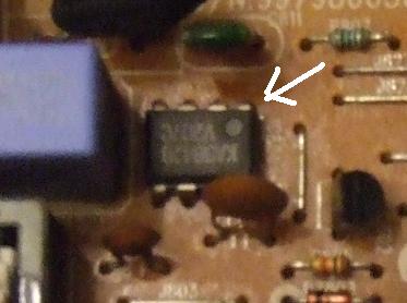 Daewoo L700C uszkodzony zasilacz