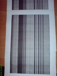 Samsung ML - 2010 P Pionowe pasy