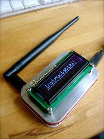 Bezprzewodowy wyświetlacz Altoids. Bezprzewodowy wyświetlacz Altoids.