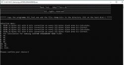 Screenshot of ECC program on Windows.