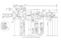 Electrical schematic showing a power PCB with one integrated module.