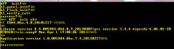 Screenshot of terminal showing system boot logs from tuner initialization
