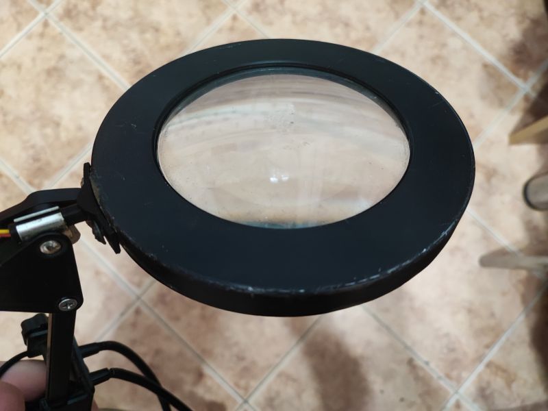 Print-experiment - repairing a workshop light, replacing a metal component