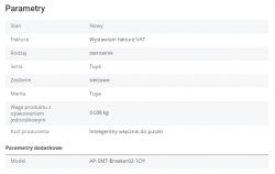 [BK7231N/CBU] Moduł przekaźnika do puszki - AP-SMT-Breaker02-1CH