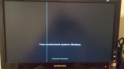 Czy pionowy pasek na matrycy w Samsung P2050 wskazuje nieodwracalne uszkodzenie?