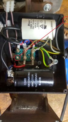 Podłączenie silnika 1,1kw 2800rpm 1faz do wyłącznika elektromagnetycznego KOA1T