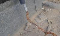 Connection of the PE conductor from the GSW with the ring earthing tape