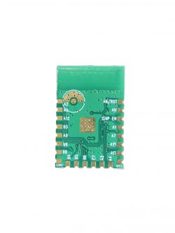 Electronic module with a green PCB and visible traces.