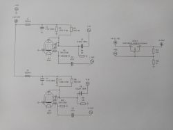 Schemat układu audio z lampami 6Ż1P oraz stabilizatorem napięcia LM317
