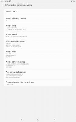 Samsung Galaxy Tab A- problem z włączeniem opcji programistycznych