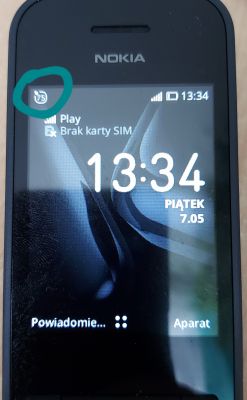 Symbol 75 w kółku na ekranie telefonu Nokia TA-1175 - jak go wyłączyć?