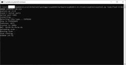 Windows cmd.exe screenshot: esptool.py reading ESP8266 flash via COM3, 45% progress