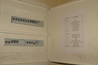 High-Pitched Sound from Fuse Box when 3.5 kW Air Conditioner is On in a 12.5 kW Apartment