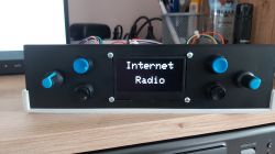 Prototype of an Internet Radio with OLED Display Prototype of an internet radio with an OLED display.